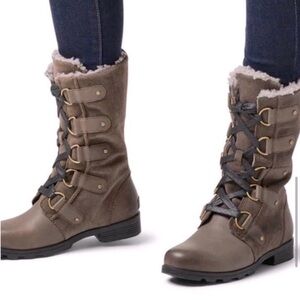 Sorel 'Emelie' Brown fur lined Boots